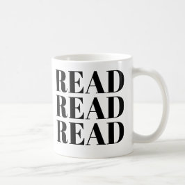 De Café ler ler ler lendo lendo caneca | Cute Book Lover M