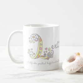De Café Lexi - letra L - nome que significa caneca monográ