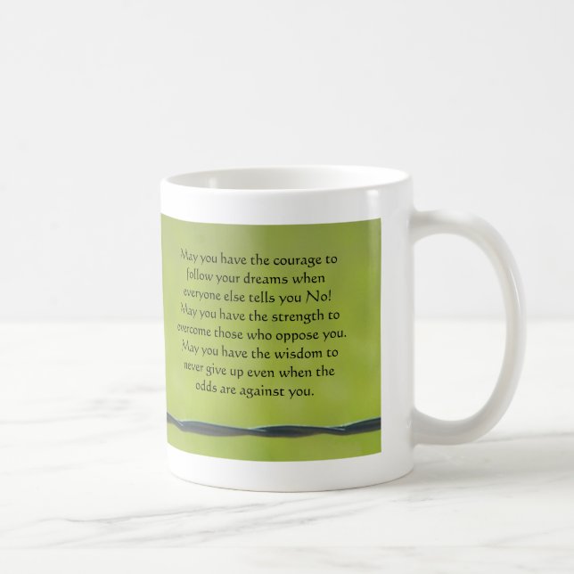De Café libélula na caneca do barbwire, maio você tem o (Direita)