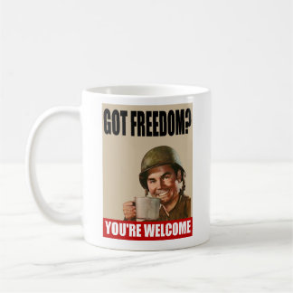 De Café Liberdade obtida?  Você é BEM-VINDO! Caneca