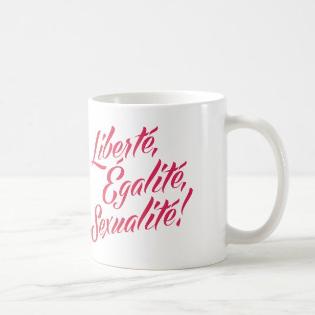 De Café Liberté, égalité, sexualité! Caneca clássica (Direita)