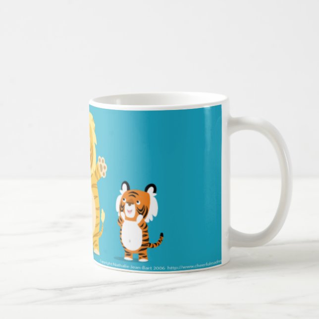 De Café Liger e sua caneca orgulhosa dos pais (Direita)
