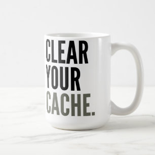 De Café Limpe seu cache. Caneca