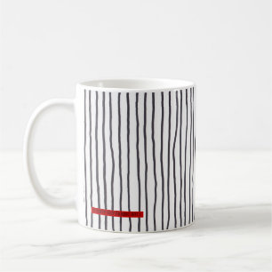 De Café Listra bêbedo - vertical. branco - caneca