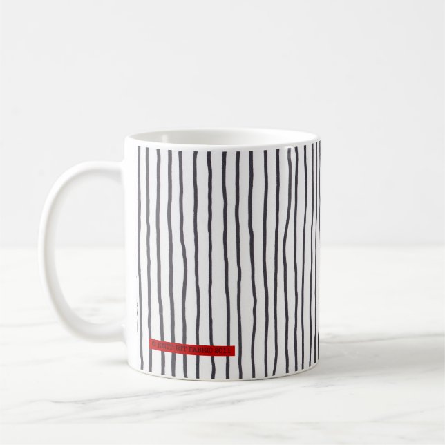 De Café Listra bêbedo - vertical. branco - caneca (Esquerda)