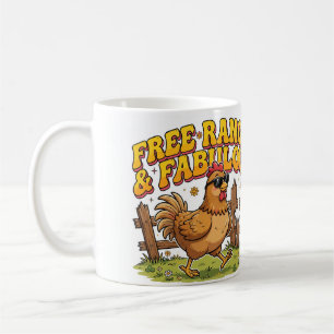 De Café LIVRE E FANTÁSTICA Caneca da Galinha Engraçada