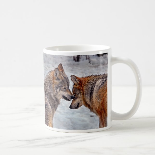 De Café Lobo "que é meu" caneca (Direita)