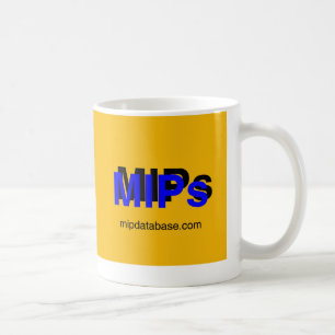De Café logotipo da caneca texto azul escuro