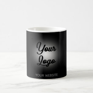 De Café Logotipo preto simplesmente elegante na caneca car