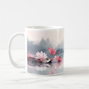 De Café Lotus Vermelho Na Sua Caneca