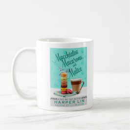 De Café Macchiatos, Macarons, e caneca da malícia