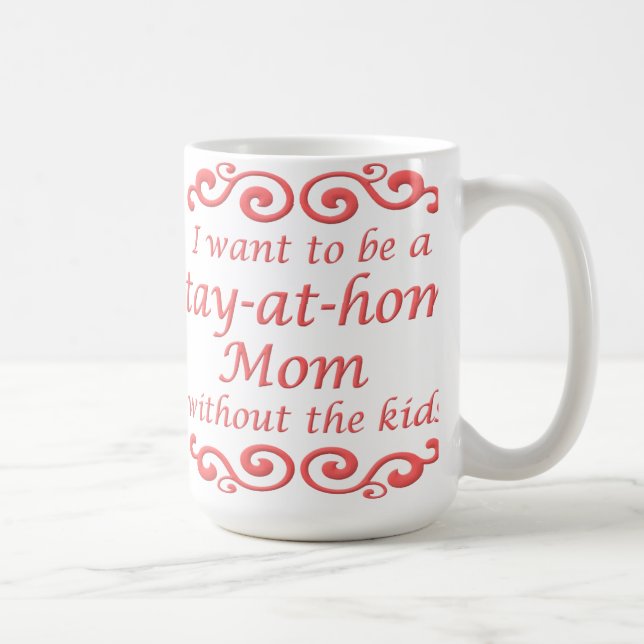 De Café Mãe em Casa Sem Filhos Caneca Divertida (Direita)