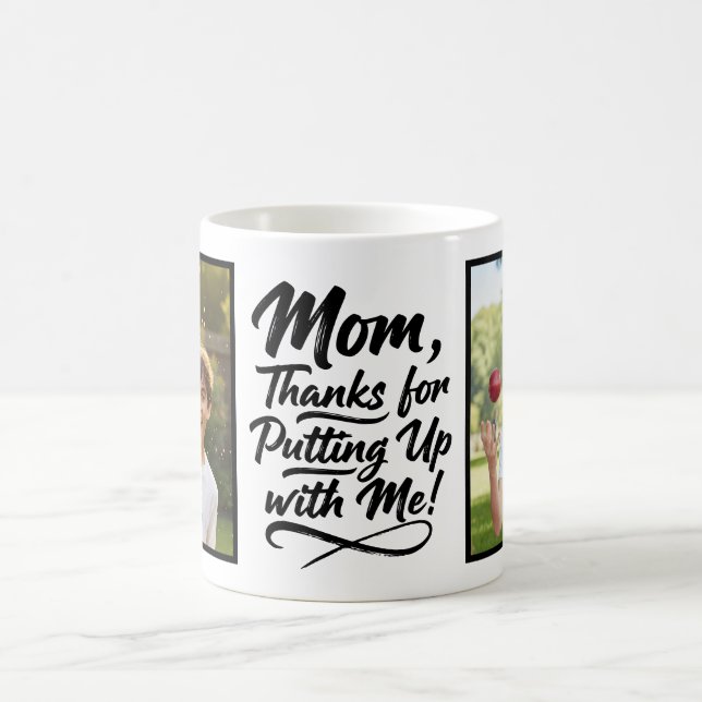 De Café Mãe Obrigada Por Aturar Me 2 Foto Script Caneca Pe (Centro)