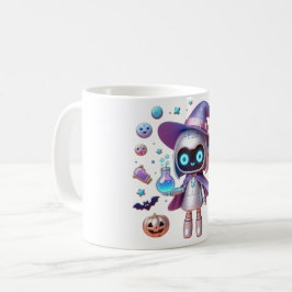 De Café Mágica Robótica Testemunha - Caneca Sci-Fi Cute Ha