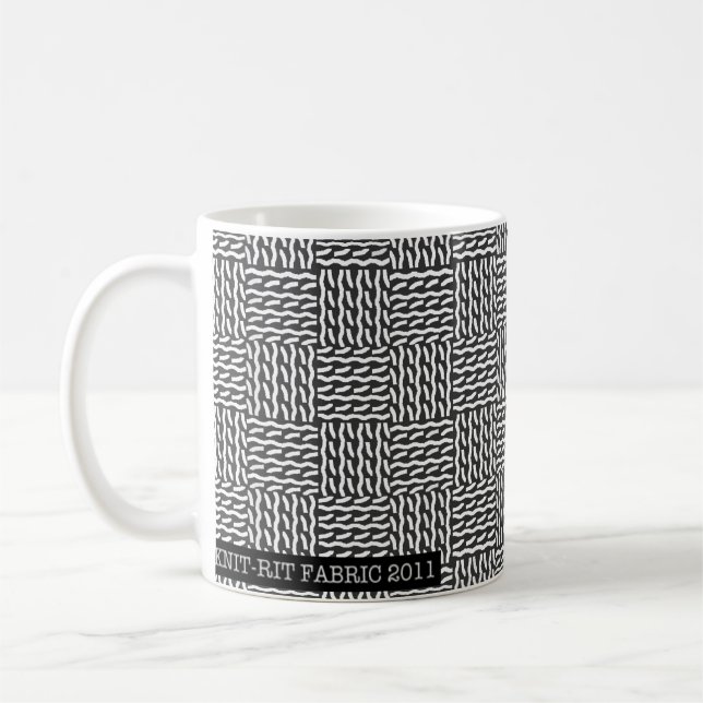 De Café Malha trocista - preto/branco - caneca (Esquerda)
