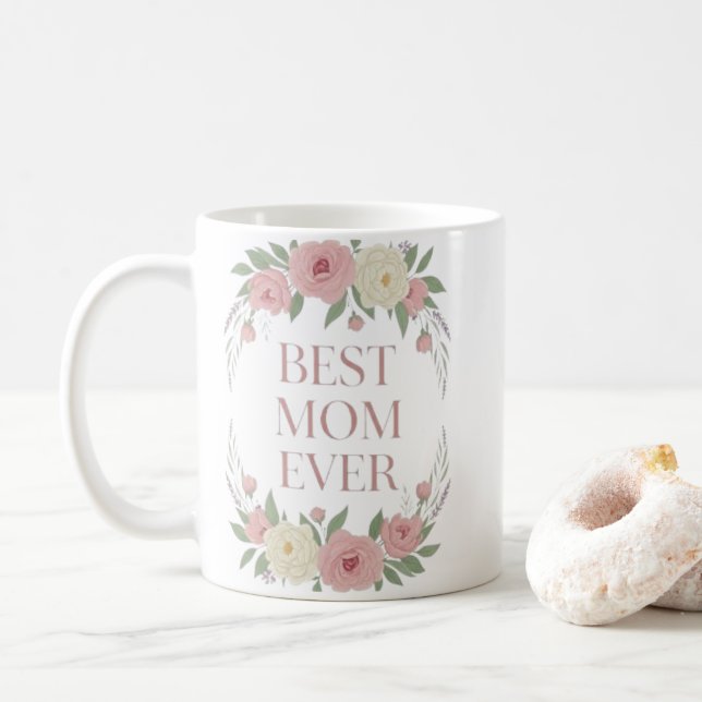 De Café Mama Bem-Aventurada Sempre, Caneca | Caneca Mãe Es (Com Donut)