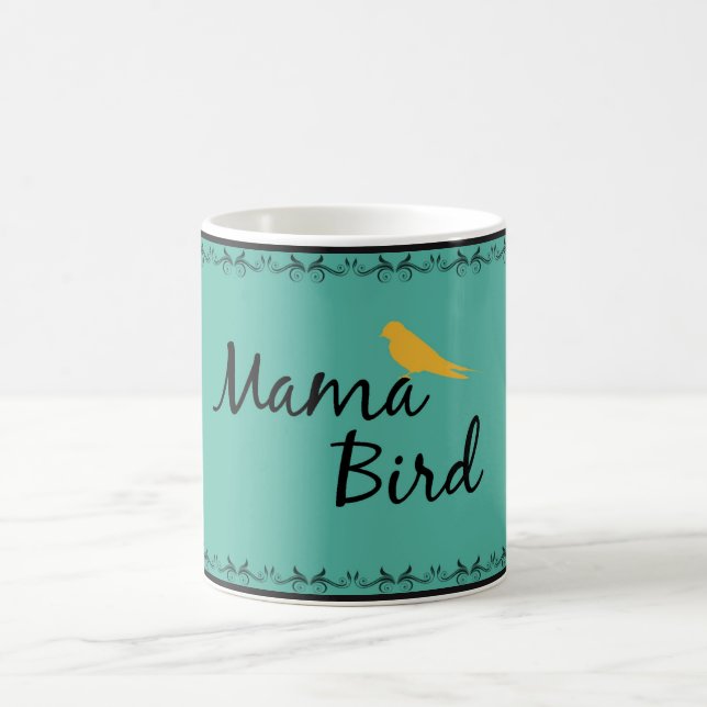De Café Mama Pássaro Caneca (Centro)