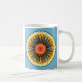 De Café Mandalas do coração da rendição, no. 8, caneca