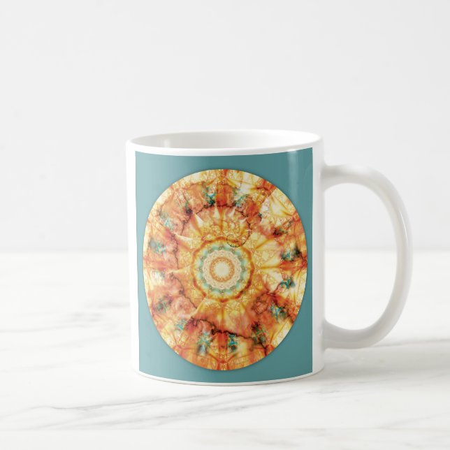 De Café Mandalas do coração da verdade, No.7, caneca (Direita)