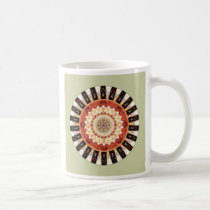 De Café Mandalas do coração da verdade, no. 9, caneca