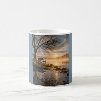 De Café “Manha, Não Dita” Caneca do Nascer do Sol Sereno