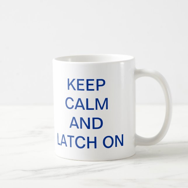 De Café Mantenha a calma e a trava na caneca (Direita)