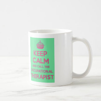De Café Mantenha a calma e chame a caneca do terapeuta