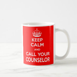 De Café Mantenha a calma e chame sua caneca do conselheiro