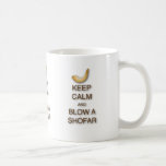 De Café Mantenha a calma e funda uma caneca do Shofar<br><div class="desc">Mantenha a calma e funda um Shofar</div>