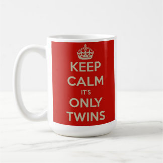 De Café Mantenha a calma que é somente caneca dos gêmeos