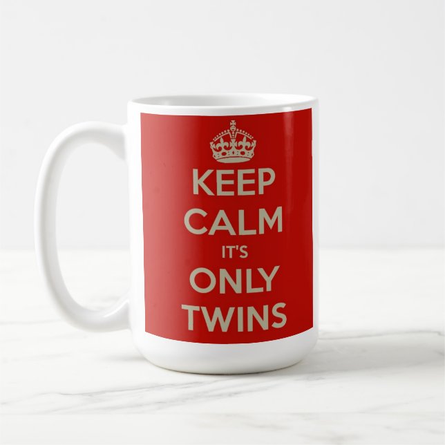 De Café Mantenha a calma que é somente caneca dos gêmeos (Esquerda)