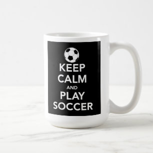 De Café Mantenha a caneca do futebol da calma e do jogo