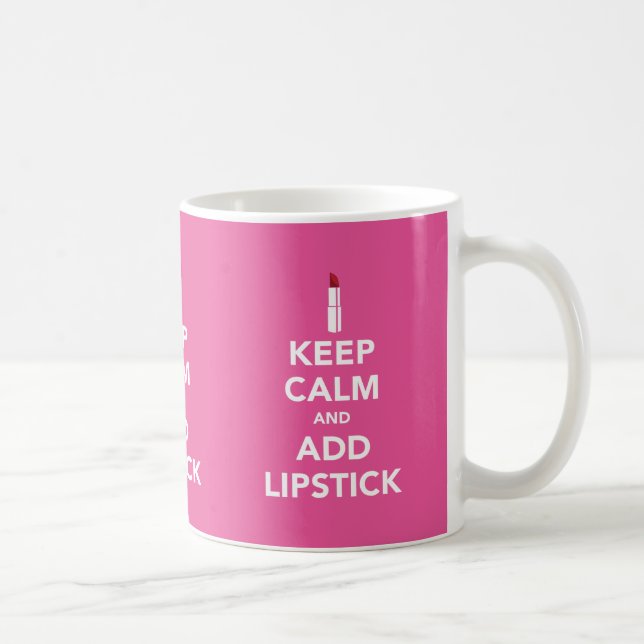De Café Mantenha calmo e adicione a caneca da imagem do (Direita)