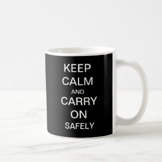 De Café Mantenha calmo e continue a caneca da saúde e da