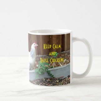 De Café Mantenha caneca calma e do aumento das galinhas