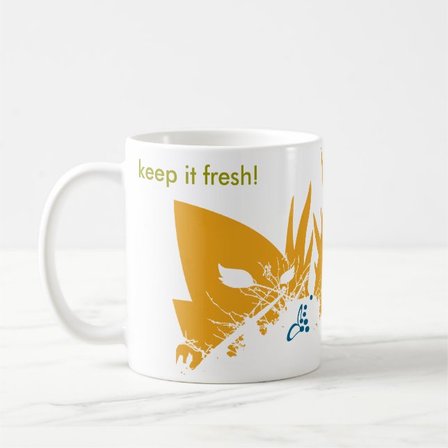 De Café mantenha-o grande caneca fresca (Esquerda)