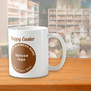 De Café Marca Empresarial Marrom Páscoa Caneca