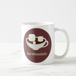 De Café Marshmallows na caneca do chocolate quente com