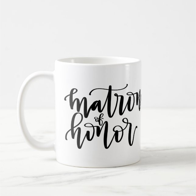 De Café Matrona da caneca da caligrafia da honra (Esquerda)