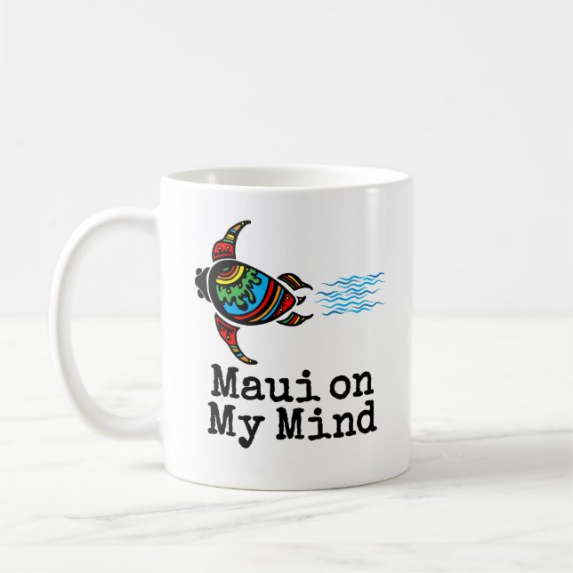 De Café Maui na minha mente Turtle, caneca (Esquerda)