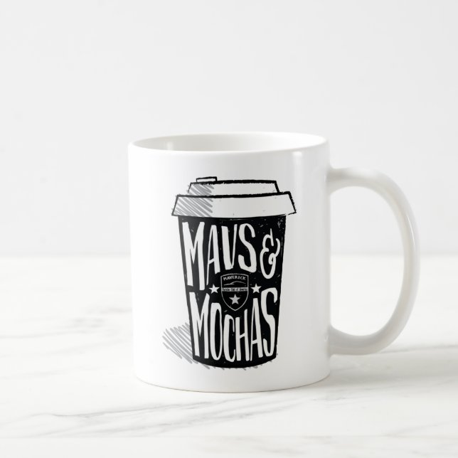 De Café Mavs & Mochas 11 onças. caneca (Direita)