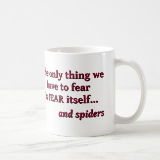 De Café Medo da caneca das aranhas