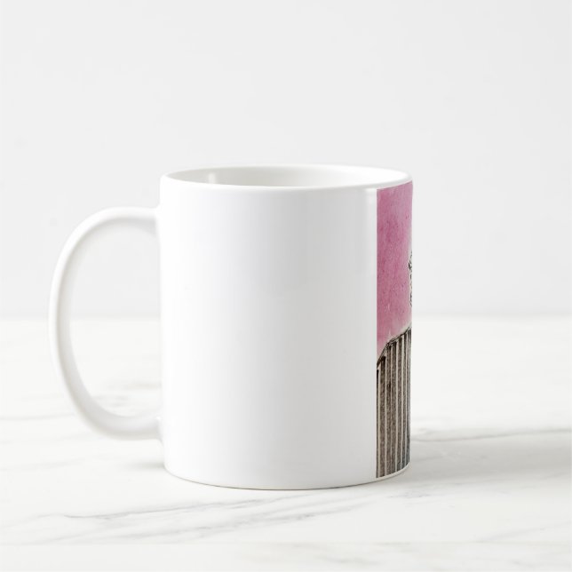 De Café menina com caneca abajur (Esquerda)
