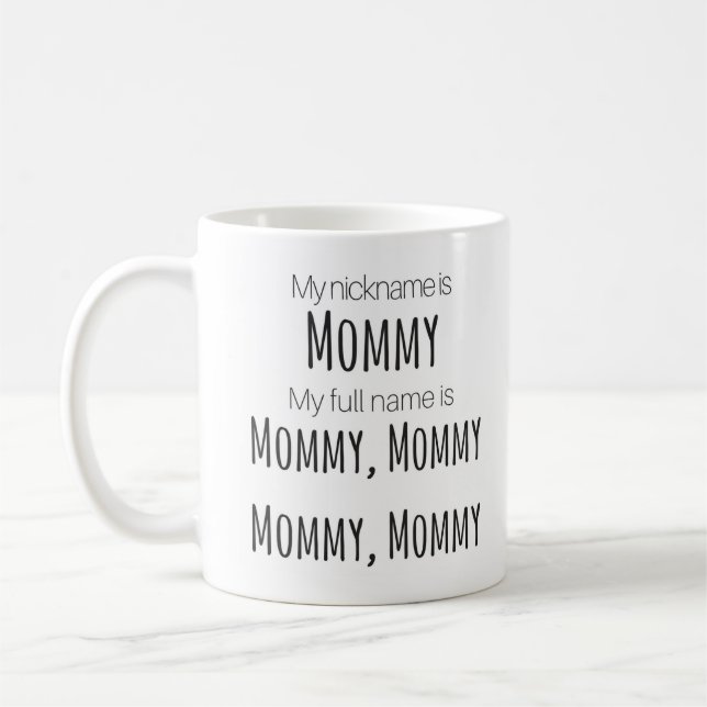 De Café "Meu apelido é caneca da mamãe" (Esquerda)