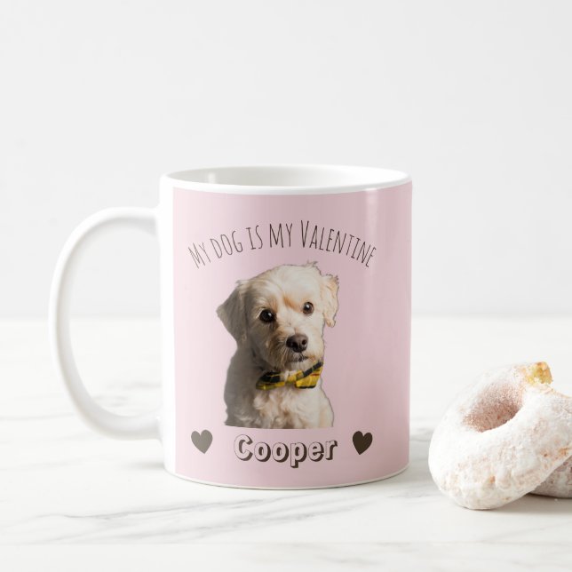 De Café Meu Cachorro É Meu Namorado – Caneca Personalizada (Com Donut)