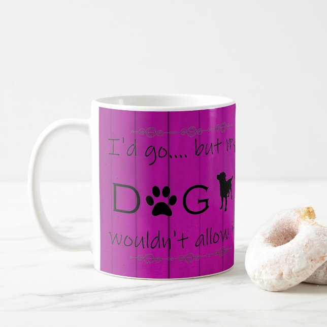 De Café Meu Cachorro não permitia que ela fosse uma caneca (Com Donut)