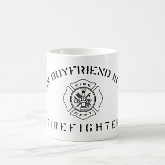 De Café Meu namorado é uma caneca do sapador-bombeiro