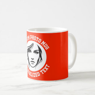 De Café Meu Rosto em uma Caneca Personalizada BRANCO VERME