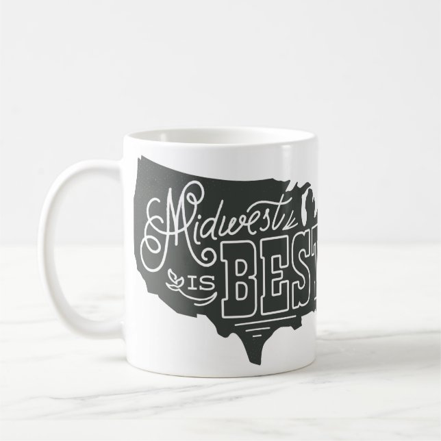 De Café Midwest é o melhor - caneca (Esquerda)