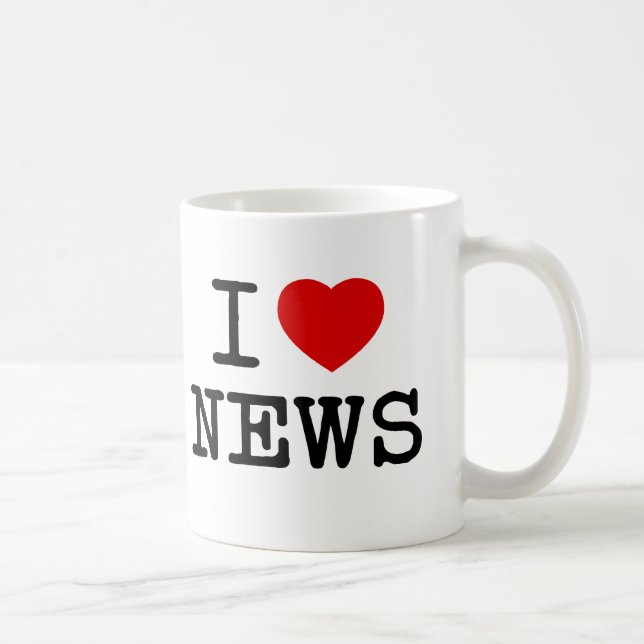 De Café Mim caneca da notícia do ♥ (Direita)
